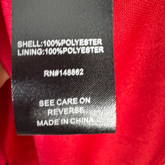 Torrid Dress Womens 10 Red Roses Dark Romance Chiffon Off the Shoulder Skater‎ - Picture 4 of 11